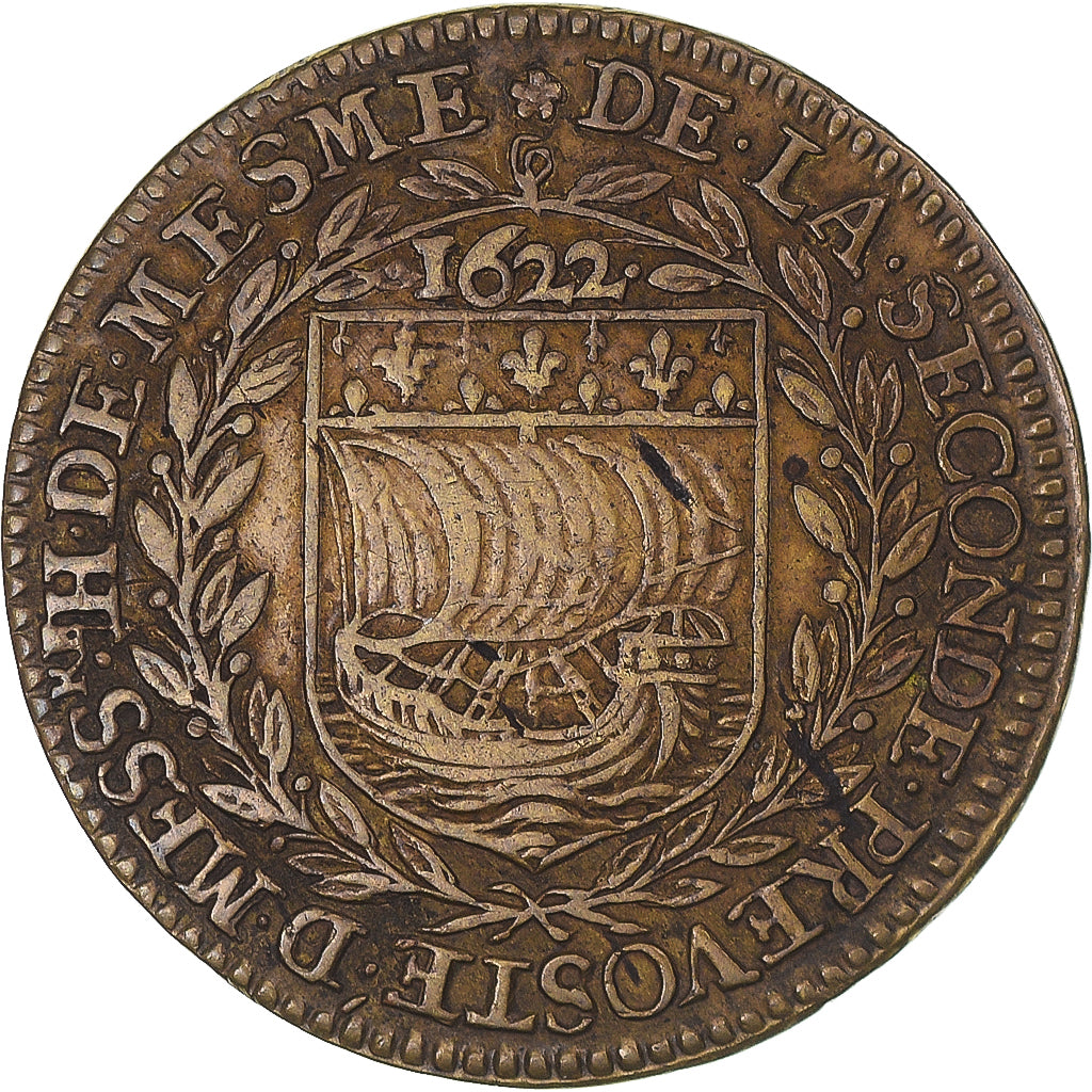 Frankrijk, Token, Île-de-France, Henri de Mesme, 1622, ZF, Tin, Feuardent:3511