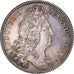 France, Token, Louis XIV, Agents de change, refrappe, 1711, AU(55-58), Silver