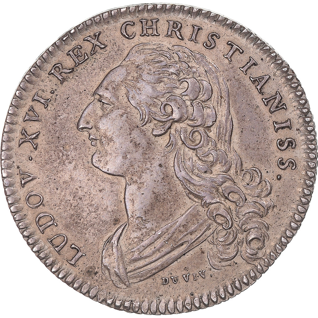 France, Token, Louis XVI, Procureurs au Châtelet, 1766, AU(50-53), Silver