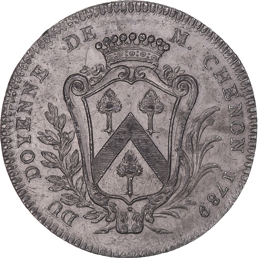 France, Token, Commissaire au Chatelet, Pierre Chenon, 1789, AU(50-53), Tin