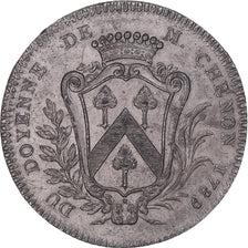 France, Token, Commissaire au Chatelet, Pierre Chenon, 1789, AU(50-53), Tin