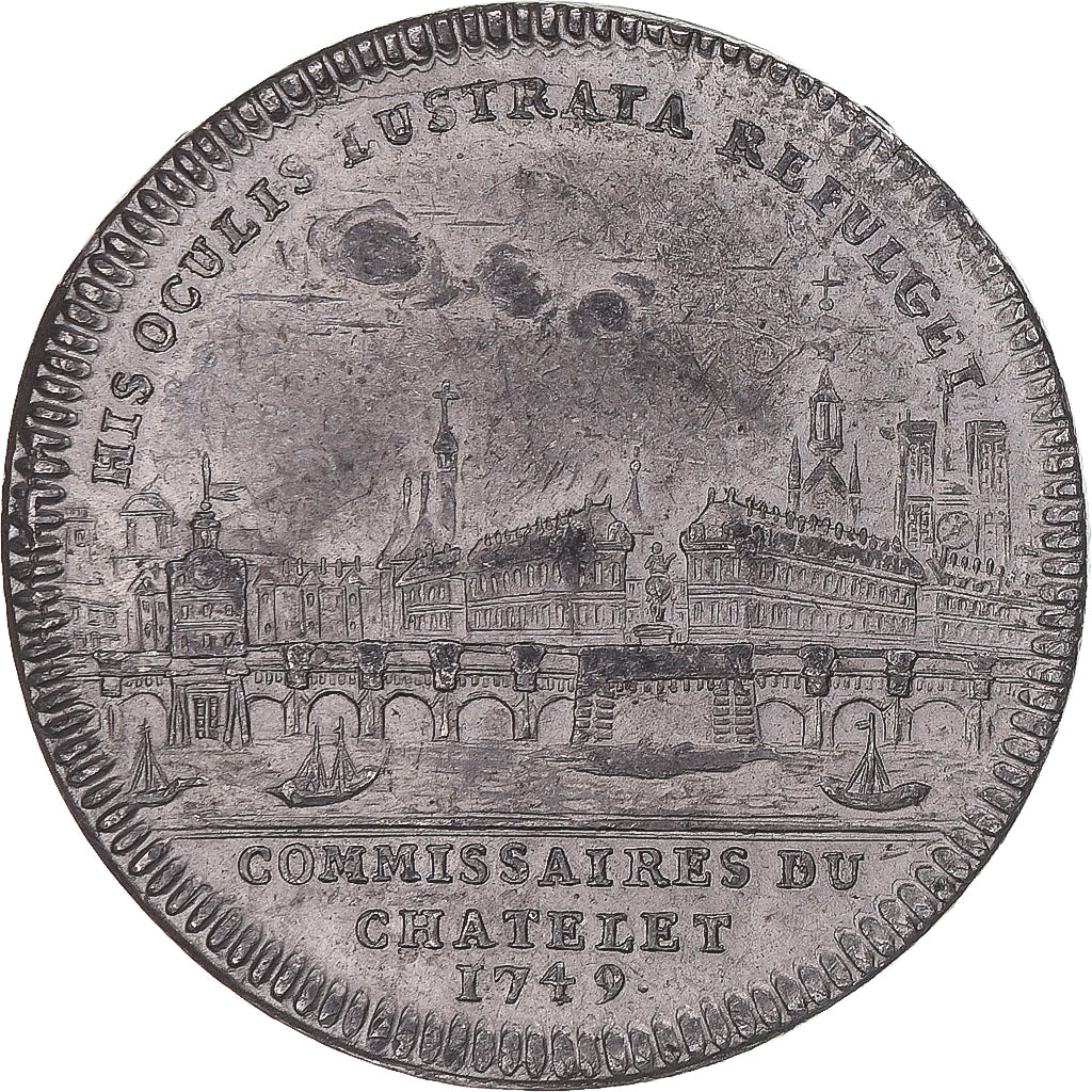 France, Token, Commissaire au Chatelet, Pierre Chenon, 1789, AU(50-53), Tin