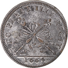 France, Token, Les procureurs du Châtelet, 1664, AU(50-53), Silvered copper