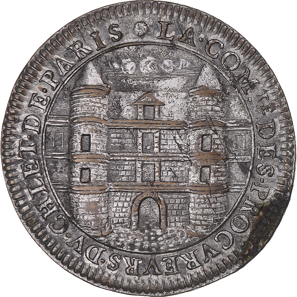 France, Token, Les procureurs du Châtelet, 1664, AU(50-53), Silvered copper