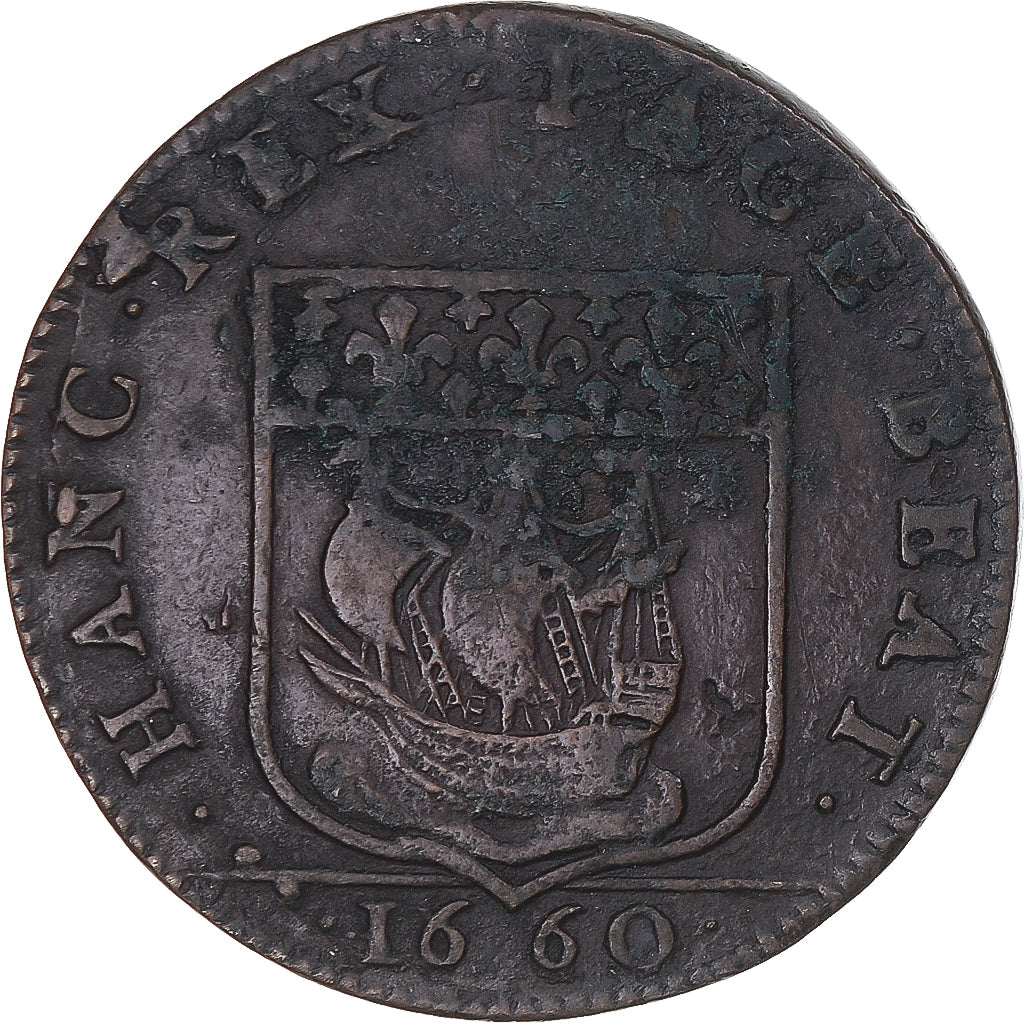 Francia, ficha, Jean Le Vieulx, receveur général des pauvres, 1660, BB, Rame