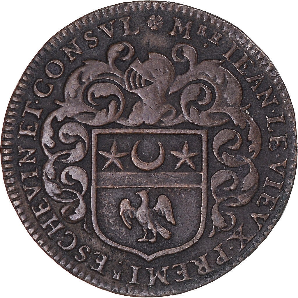 Francia, ficha, Jean Le Vieulx, receveur général des pauvres, 1660, BB, Rame
