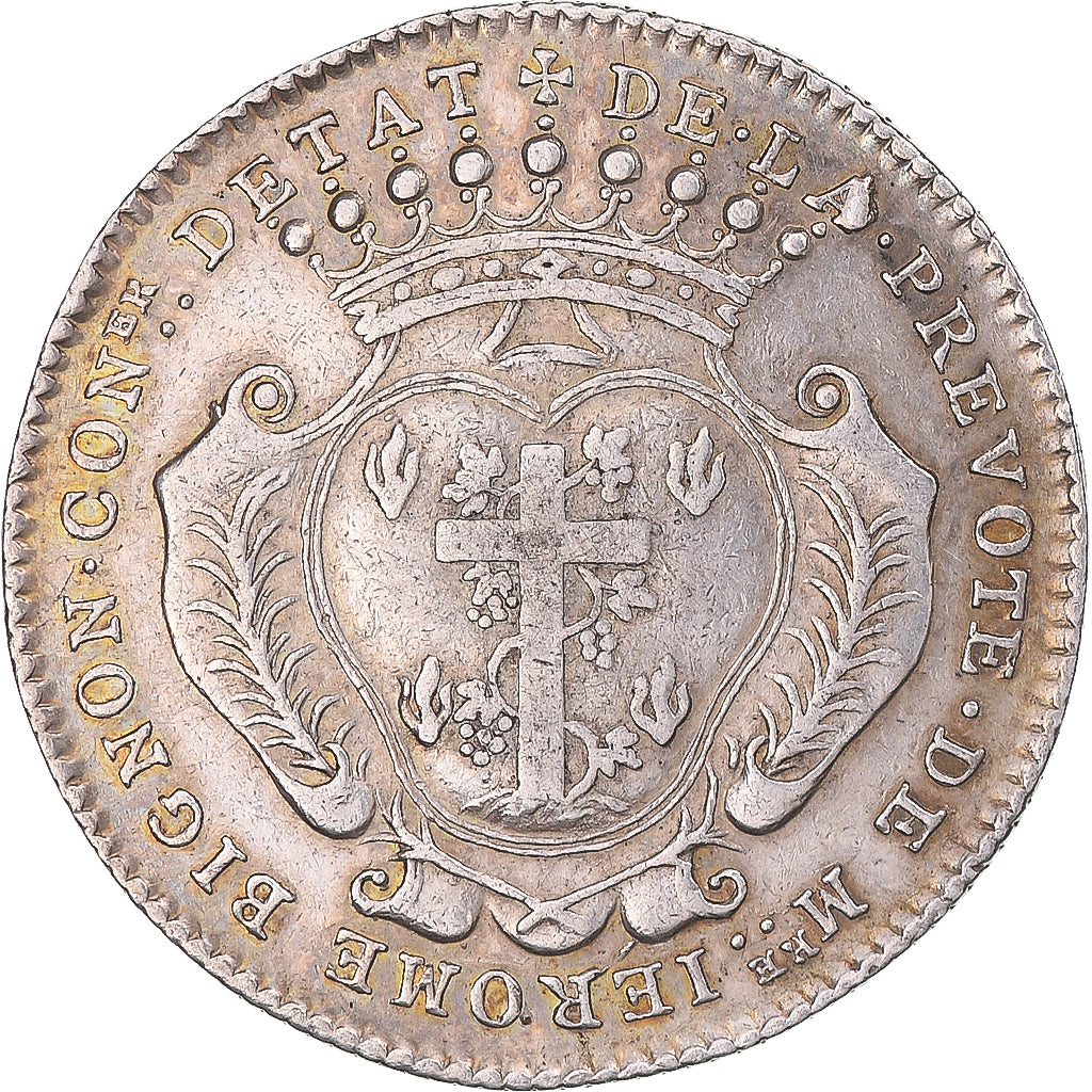 France, Token, Prévôt de Paris, Jérôme Bignon, 1709, EF(40-45), Silver