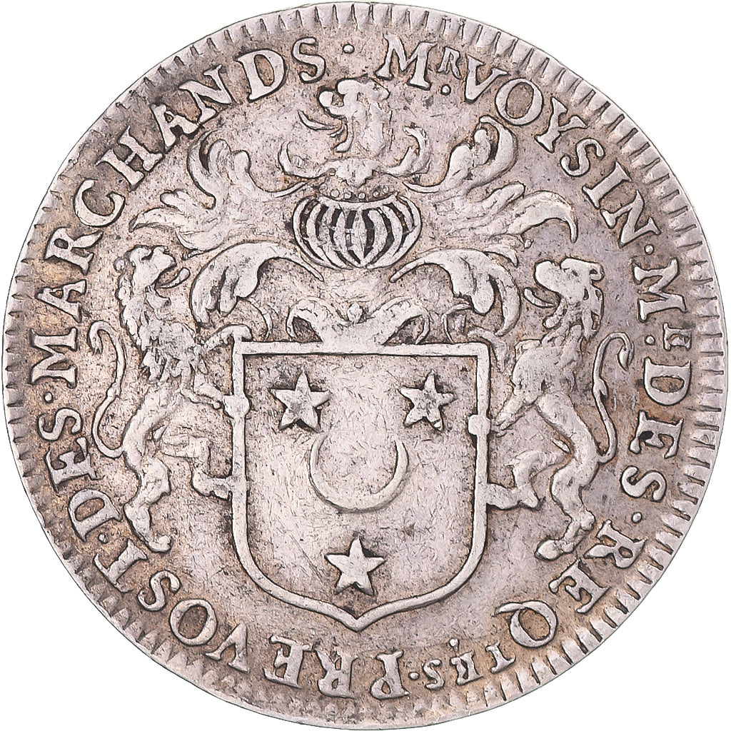 France, Token, Prévôt des marchands, Daniel Voysin de La Noiraye, 1664
