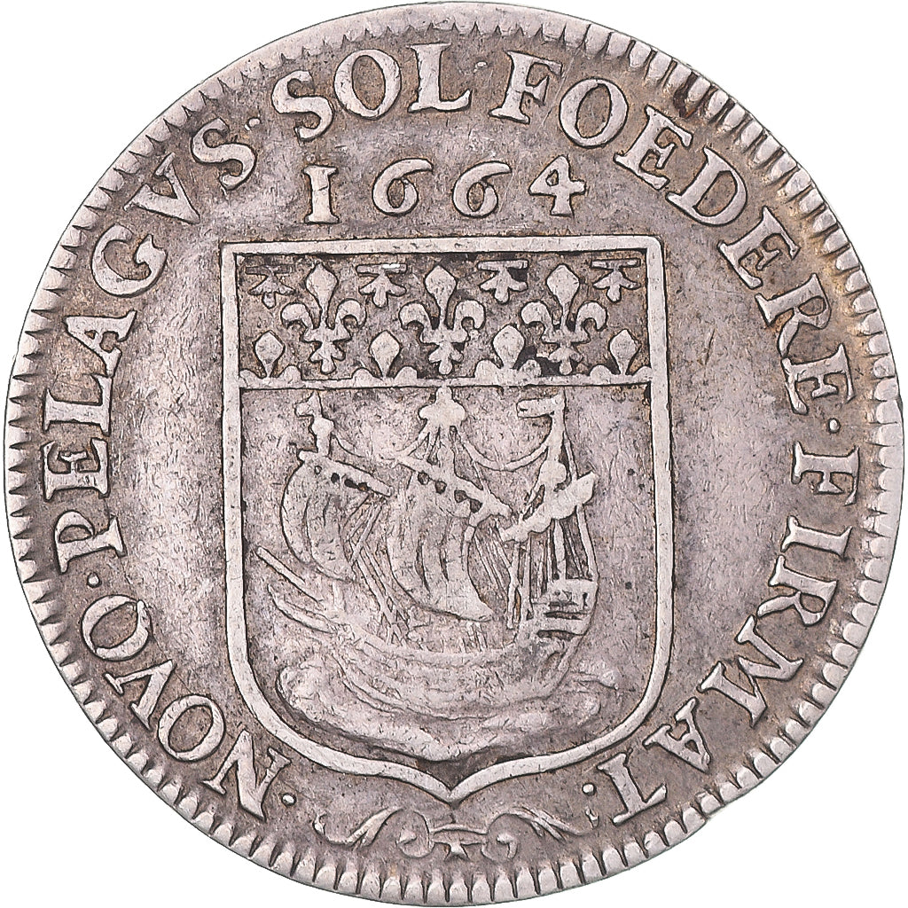 France, Token, Prévôt des marchands, Daniel Voysin de La Noiraye, 1664