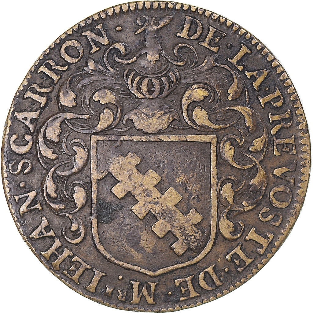 Francia, ficha, Prévôt de Paris, Jean Scarron, 1646, BB, Ottone
