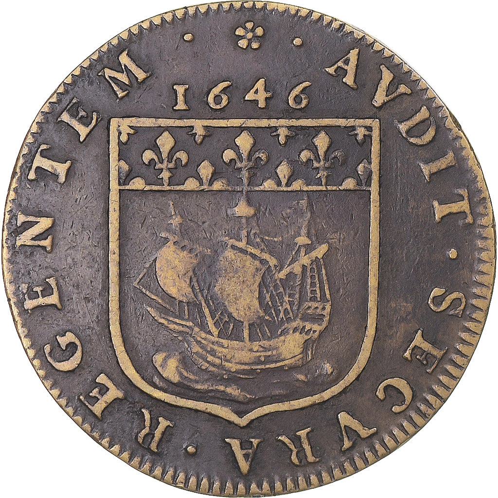 Francia, ficha, Prévôt de Paris, Jean Scarron, 1646, BB, Ottone