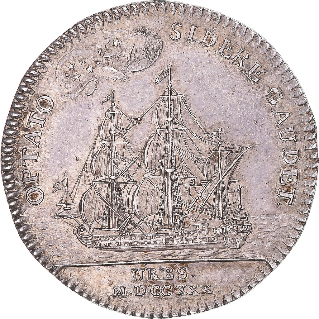 France, Jeton, Prévôt de Paris, Michel-Étienne Turgot, 1732, SUP, Argent