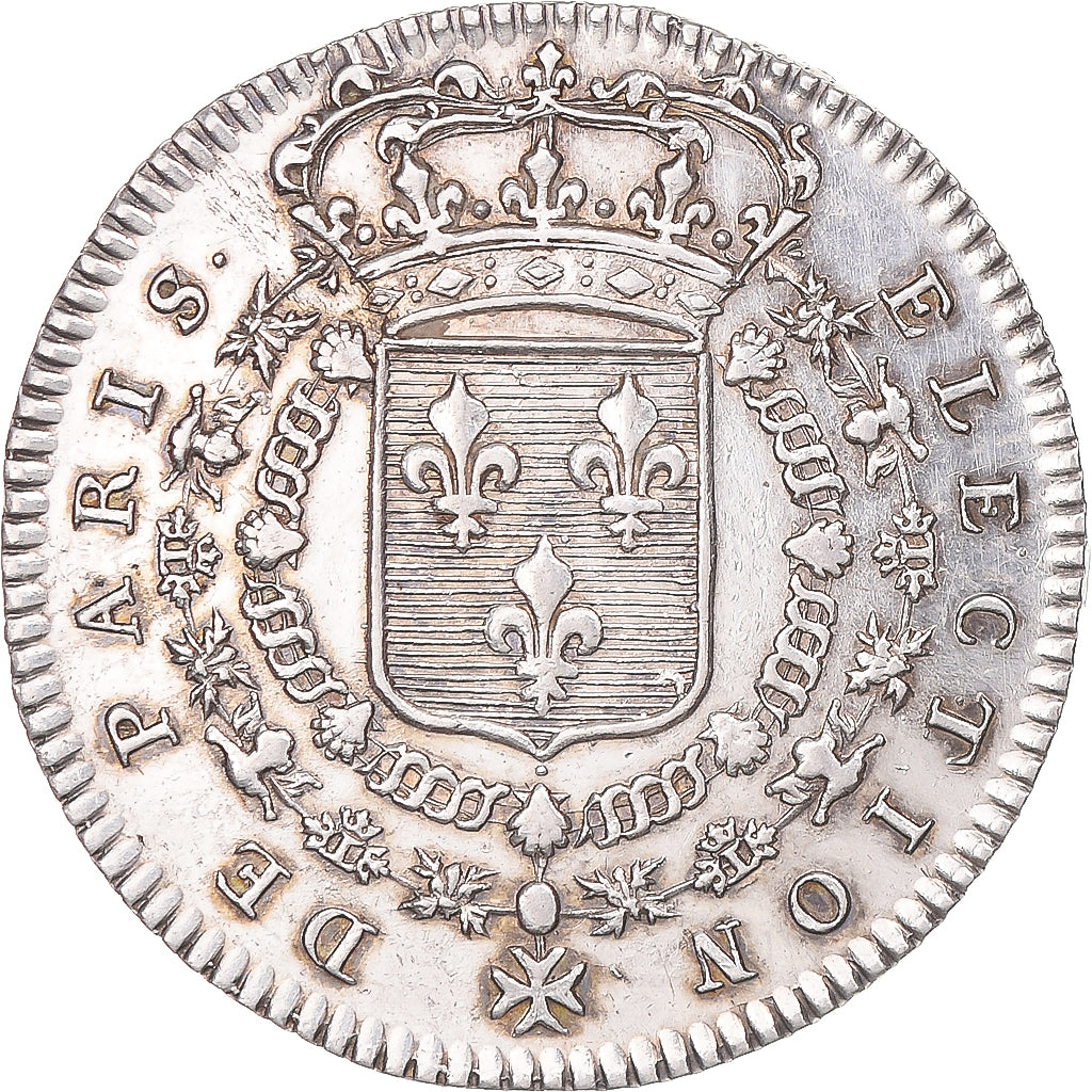 Francia, zeton, Louis XV, election de Paris, 1732, MBC+, Plata, Feuardent:3339