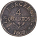 Moeda, Espanha, BARCELONA, Joseph (Jose) Napolean, 4 Quartos, 1809, Barcelona