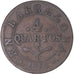Coin, Spain, BARCELONA, Joseph (Jose) Napolean, 4 Quartos, 1814, Barcelona