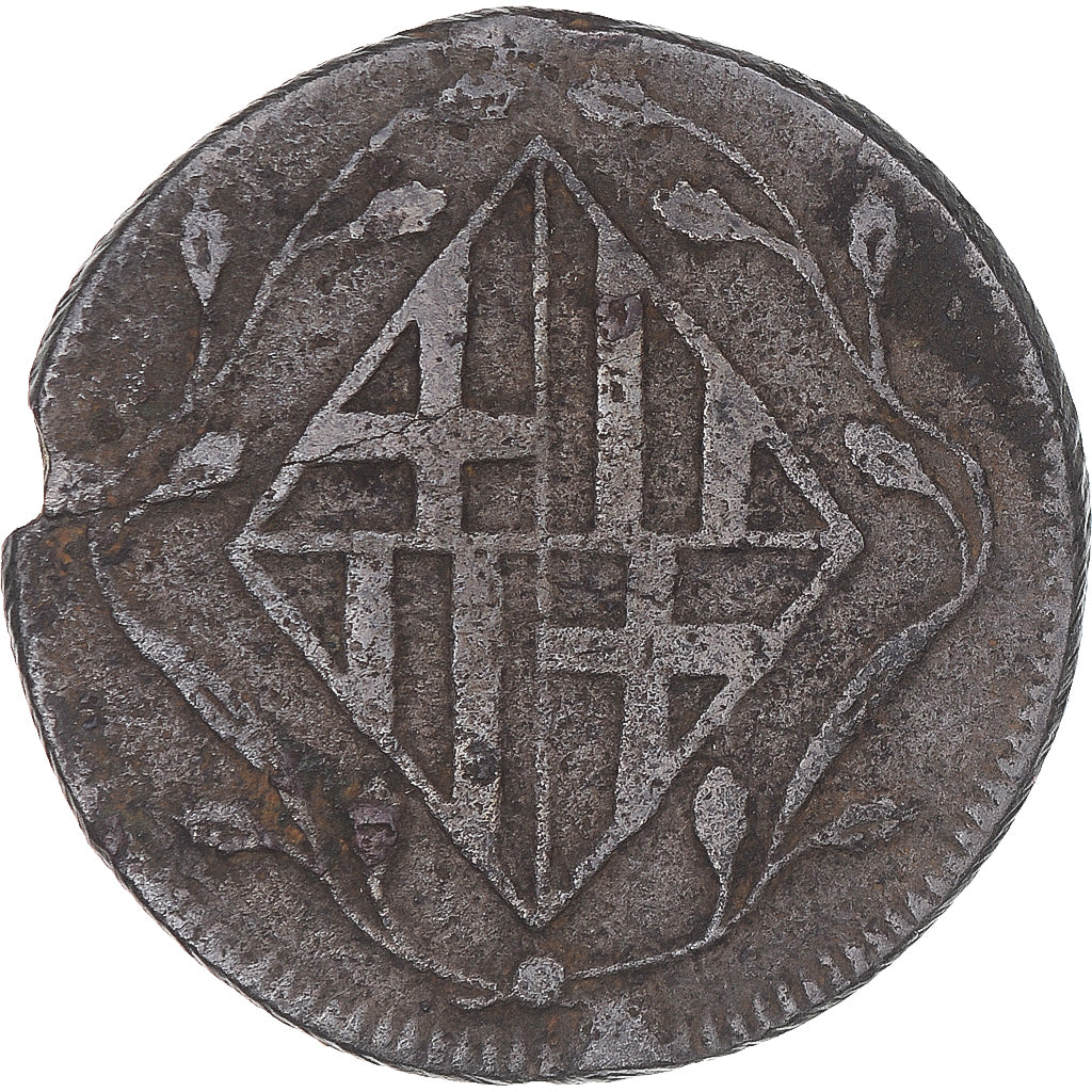 Coin, Spain, BARCELONA, Joseph (Jose) Napolean, 4 Quartos, 1813, Barcelona