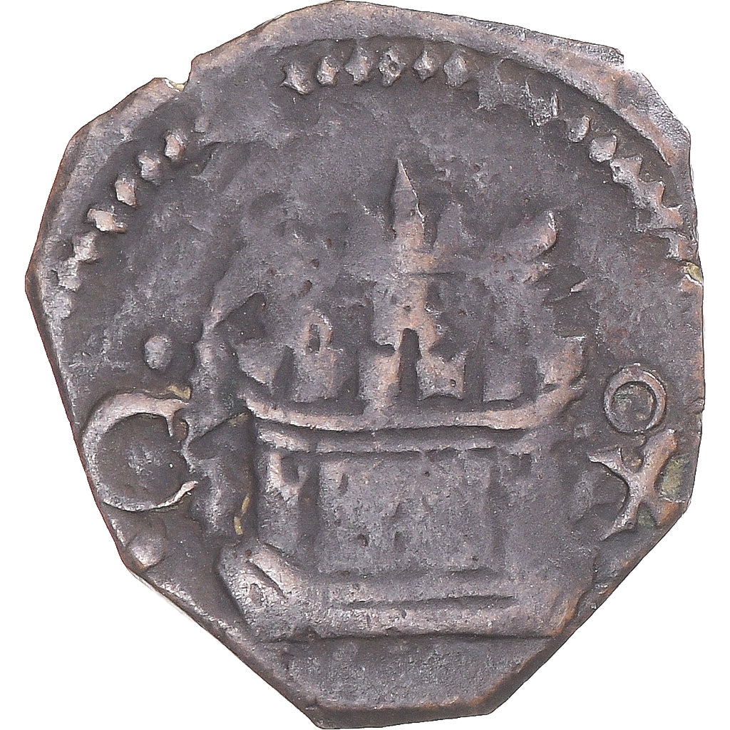 Coin, Spain, Philip II, Blanca, 1556-1598, Cuenca, EF(40-45), Copper