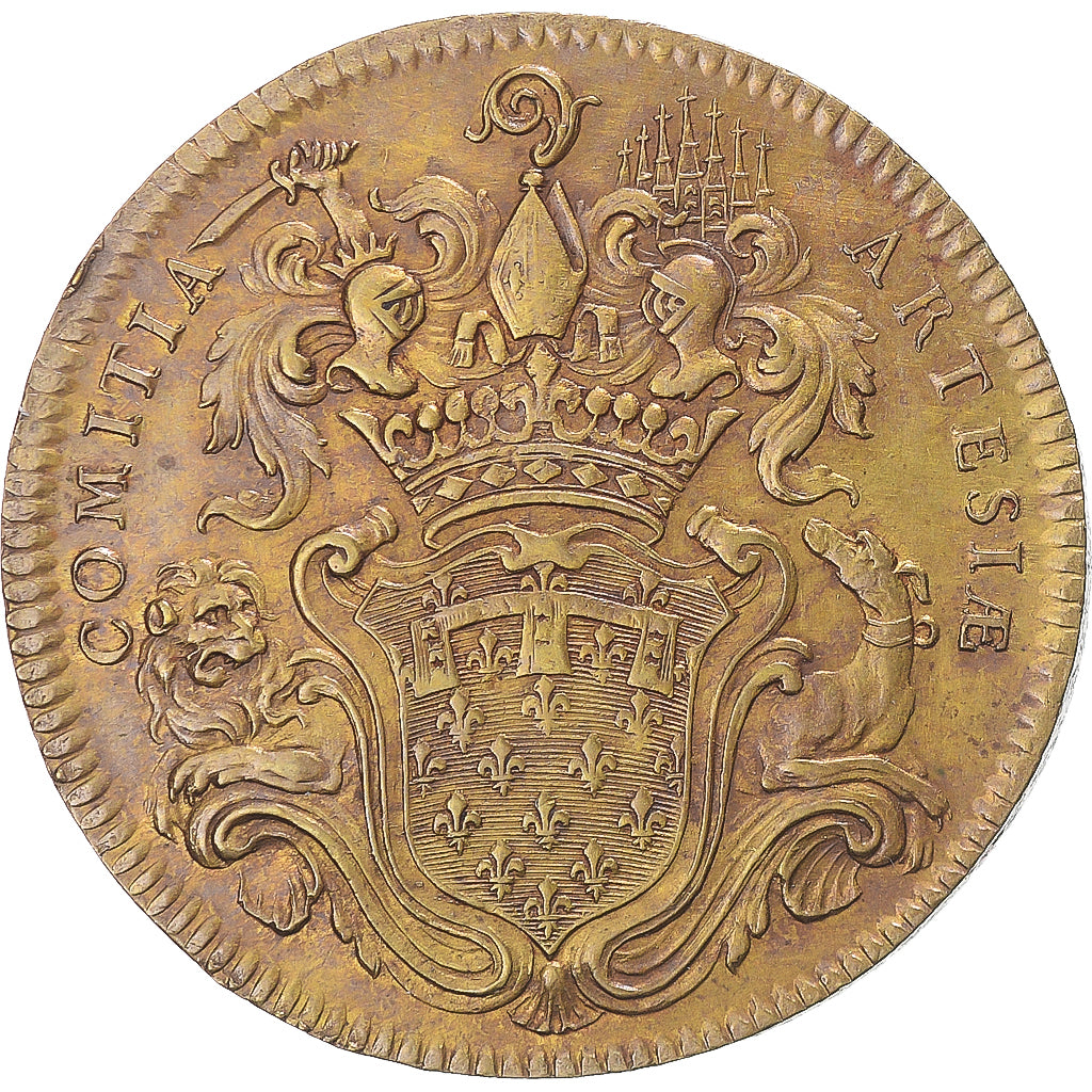 Frankrijk, Token, Louis XV, États d'Artois, 1750, PR, Tin, Feuardent:6899