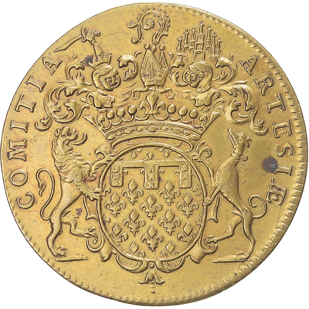 France, Token, Louis XV, États d'Artois, (1726), AU(50-53), Brass