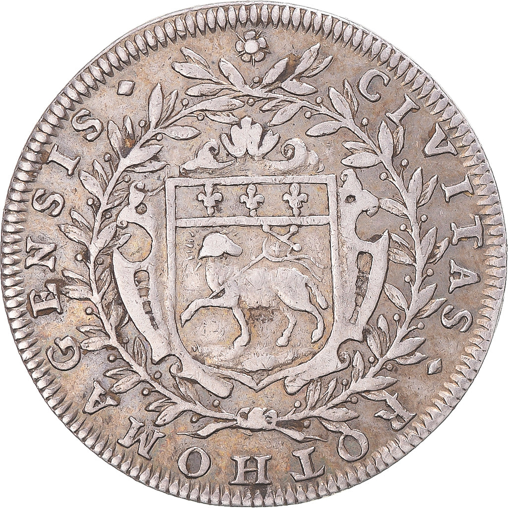 France, Token, Ville de Rouen, 1656, EF(40-45), Silver, Feuardent:6180