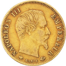 Francia, Napoleon III, Napoléon III, 5 Francs, 1858, Paris, BB, Oro, KM:787....