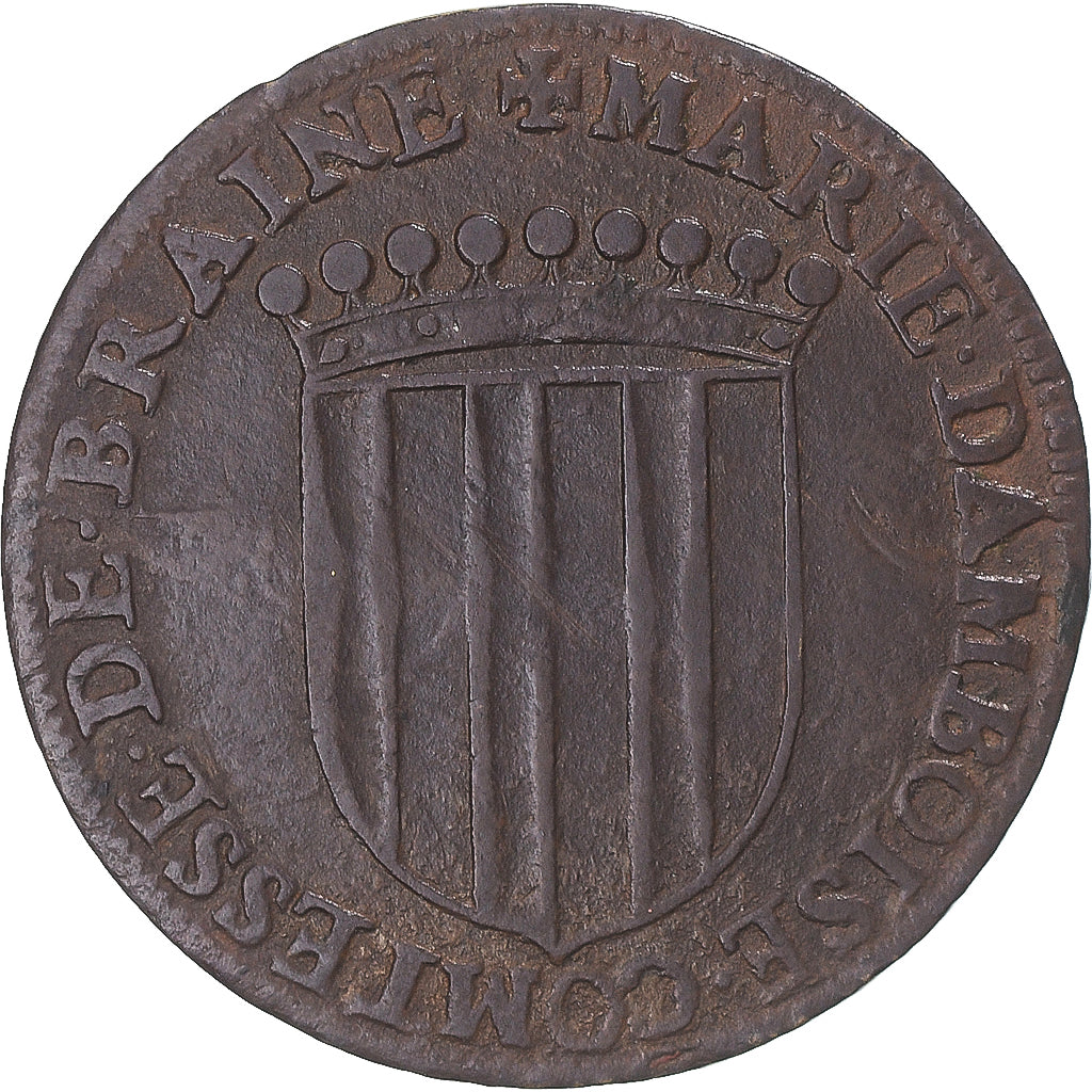 Frankreich, betaalpenning, Robert de Sarrebruche et Marie d’Amboise, Braine