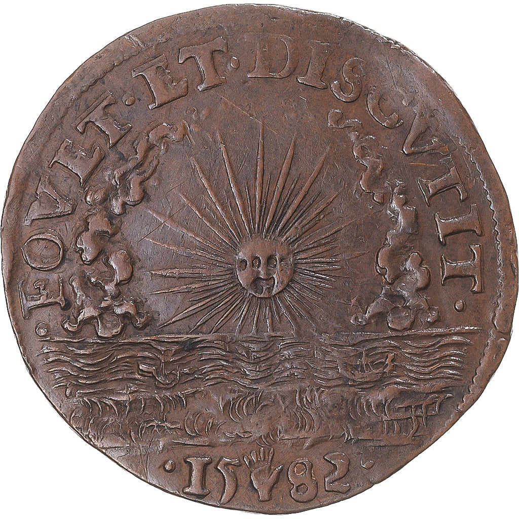 France, Token, Perche, François duc d'Alençon, 1582, Anvers, EF(40-45)