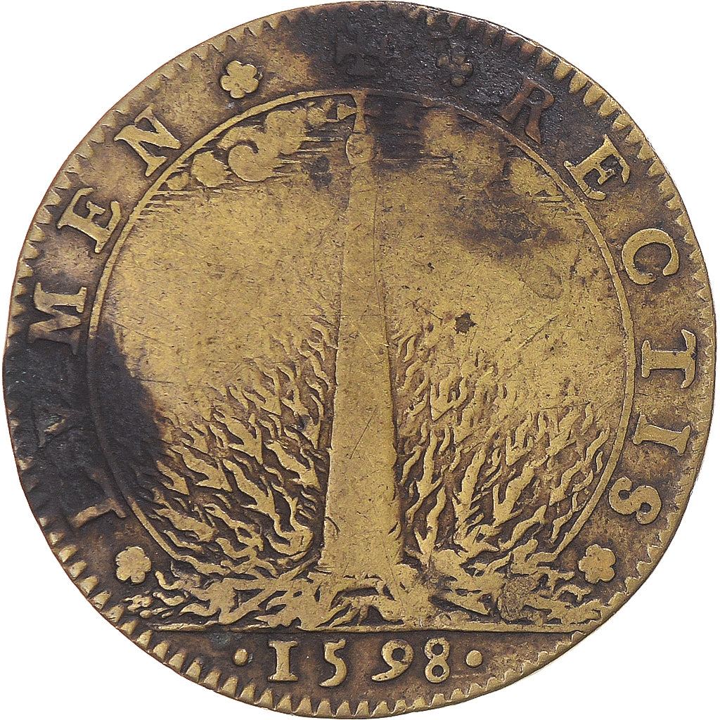 Frankreich, betaalpenning, Île-de-France, Louise de Lorraine, 1598, S+