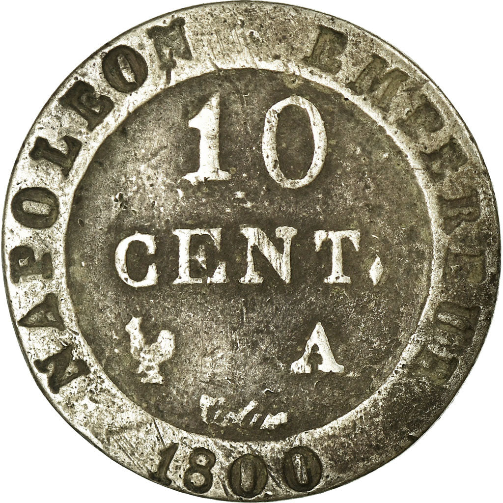 Monnaie, France, 10 Centimes, 1800, Paris, TTB, Billon, Gadoury:190
