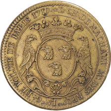 France, Token, Louis-Charles de Machault, Lieutenant Général de Police, 1713