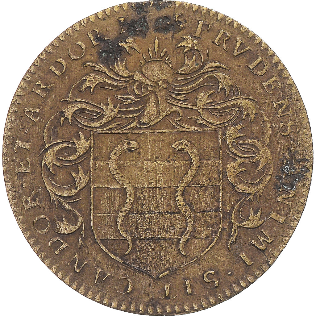 France, Token, Île-de-France, Eustache de Refuge, 1605, VF(30-35), Brass