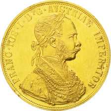 AUSTRIA, 4 Ducat, 1915, Vienne, KM #2276, AU(55-58), Gold, 13.99