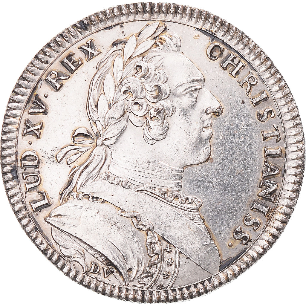 Francia, ficha, Louis XV, États de Lille, 1737, BB+, Argento, Feuardent:7245