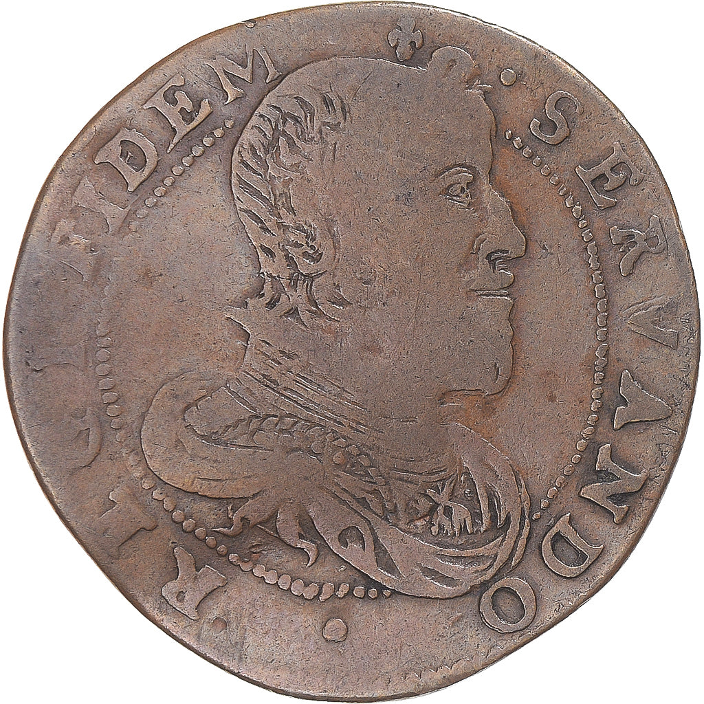 Frankreich, betaalpenning, Philippe VI, Lille en Flandres, S+, Kupfer