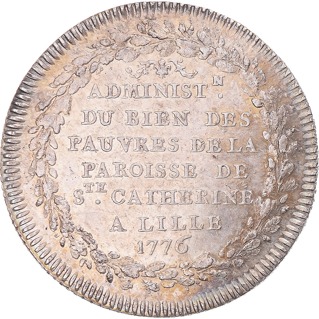 Frankreich, betaalpenning, Louis XVI, Lille, Paroisse de Sainte-Catherine, 1776