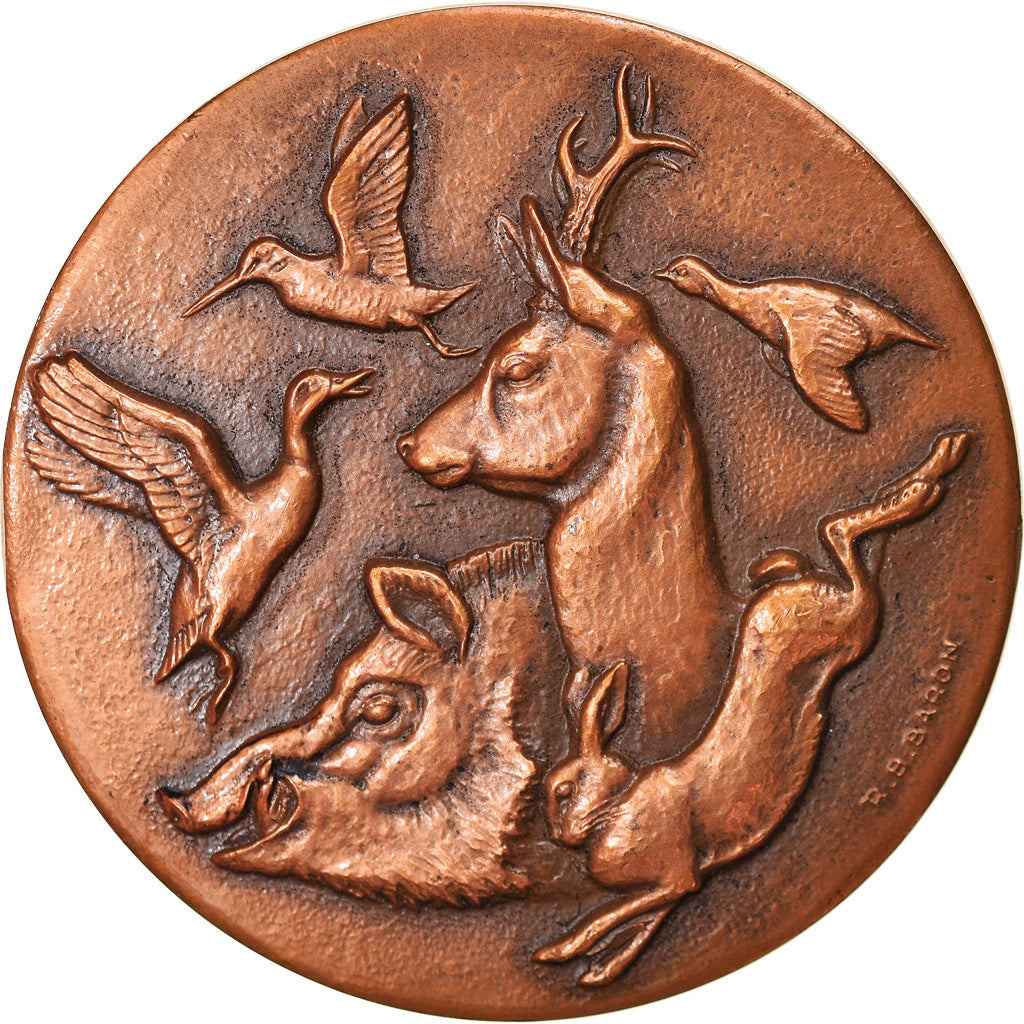 France, Medal, Animaux, Conseil Supérieur de la Chasse, Fédération des