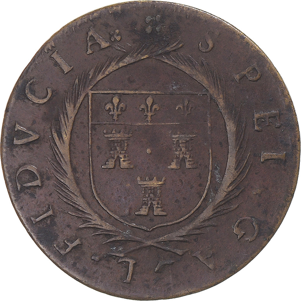 France, Token, Touraine, Claude Cotereau, maire de Tours, 1591, EF(40-45)