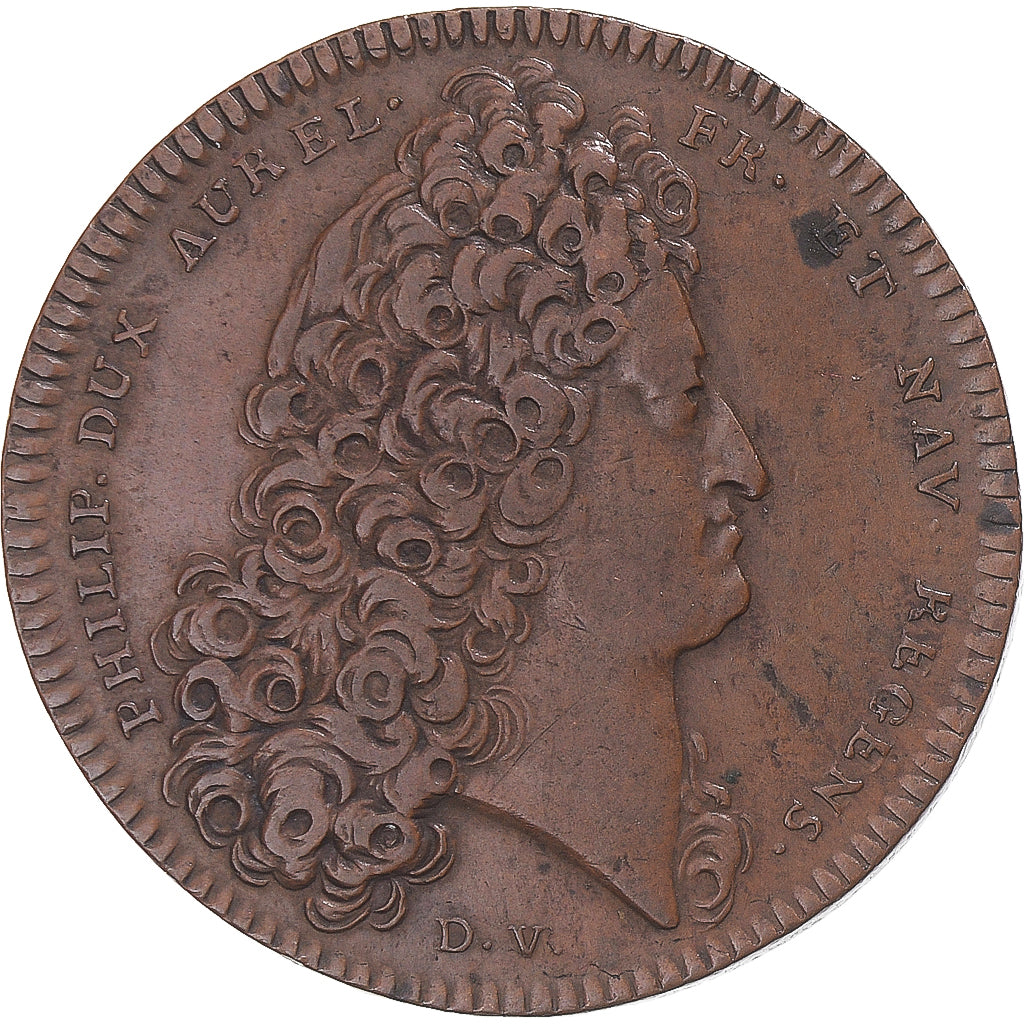 France, Token, Orléanais, le régent Philippe d’Orléans, 1716, EF(40-45)