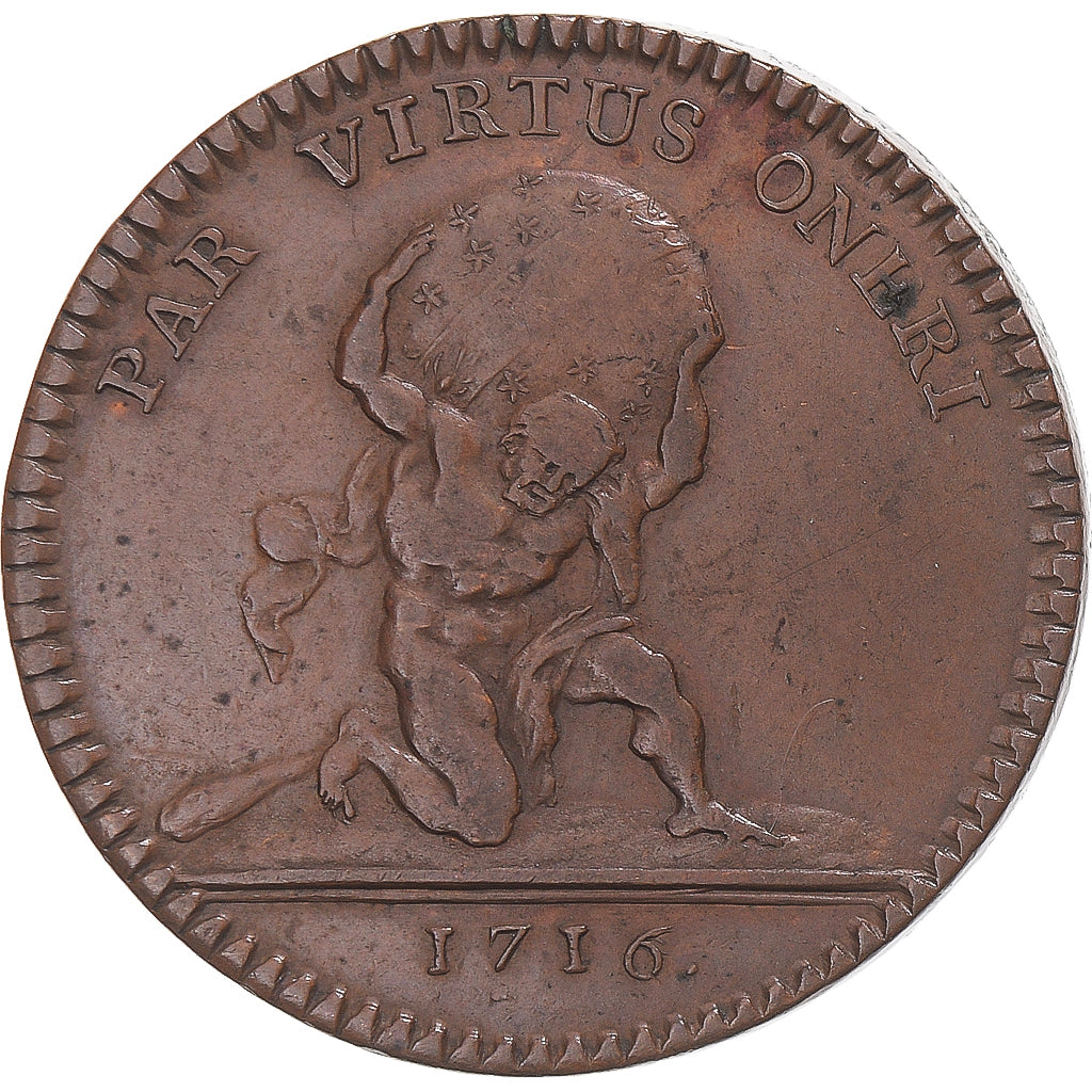 France, Token, Orléanais, le régent Philippe d’Orléans, 1716, EF(40-45)