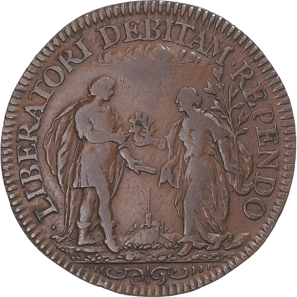 France, Token, Louis XIV, Traité des Pyrénées, 1660, VF(30-35), Copper