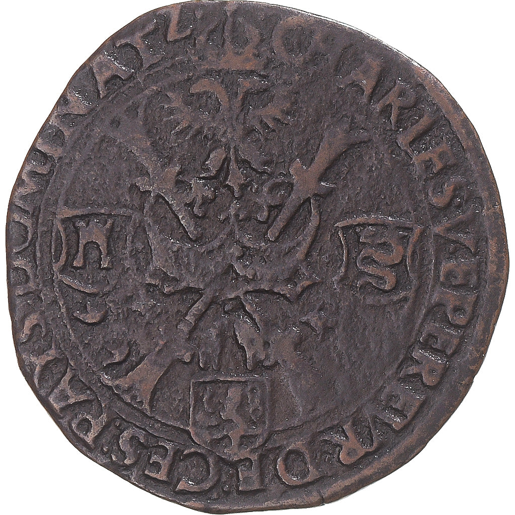 France, Token, Chambre des Comptes de Lille, 1545, VF(20-25), Copper
