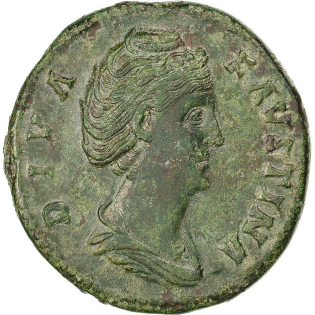 Coin, Faustina I, Sestertius, Roma, AU(50-53), Bronze, RIC:1105