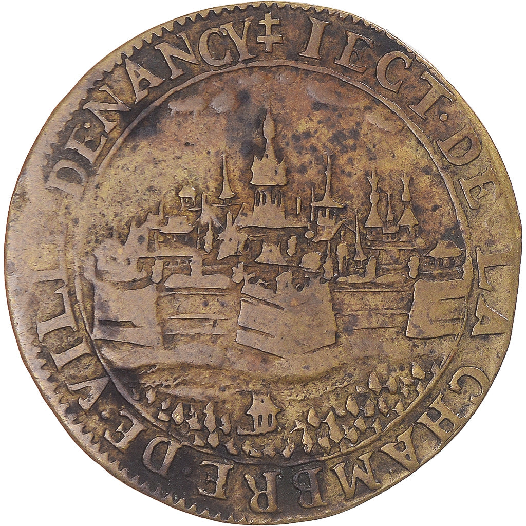 France, Token, Charles IV, Lorraine, Chambre de Ville de Nancy, 1617, VF(30-35)