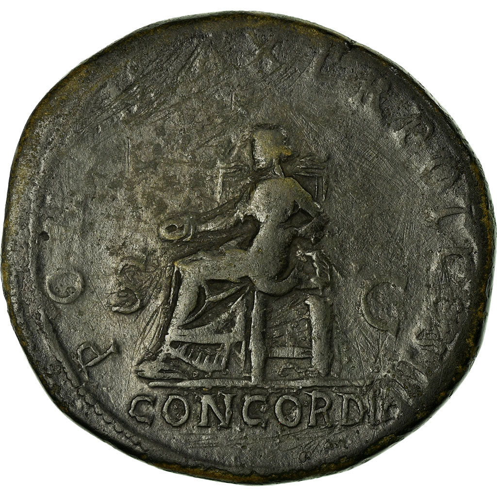 Moneta, Hadrian, Sesterzio, Roma, BB, Bronzo, RIC:550