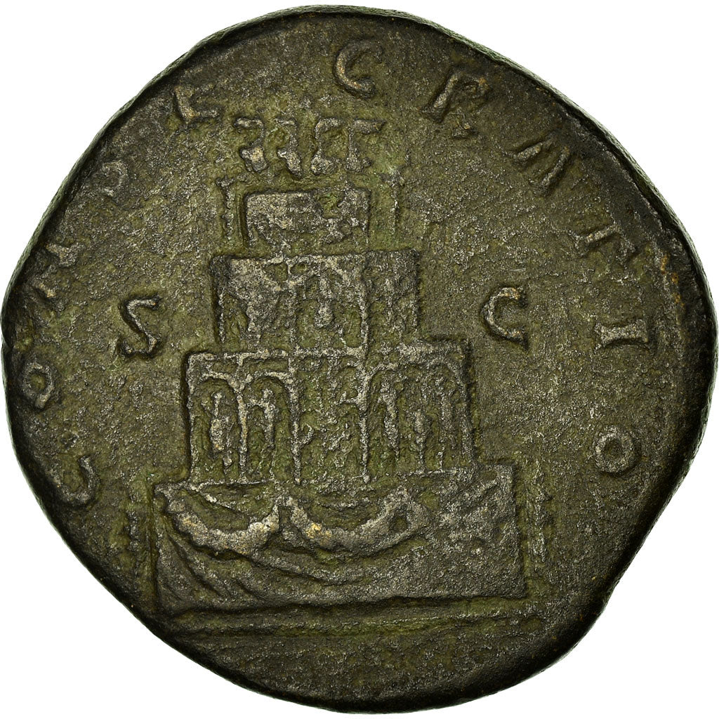 Coin, Antoninus Pius, Sestertius, Roma, VF(30-35), Bronze, RIC:1266