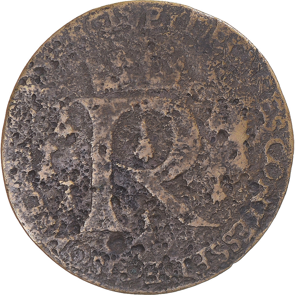 Frankreich, betaalpenning, Chartres, Renée de France duchesse de Ferrare, SGE+