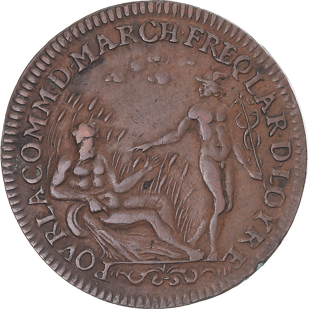 France, Token, Louis XIV, Communauté des marchands de la Loire, EF(40-45)