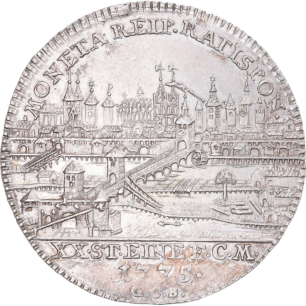 Coin, German States, REGENSBURG, Joseph II, 1/2 Thaler, 1775, Ratisbonne