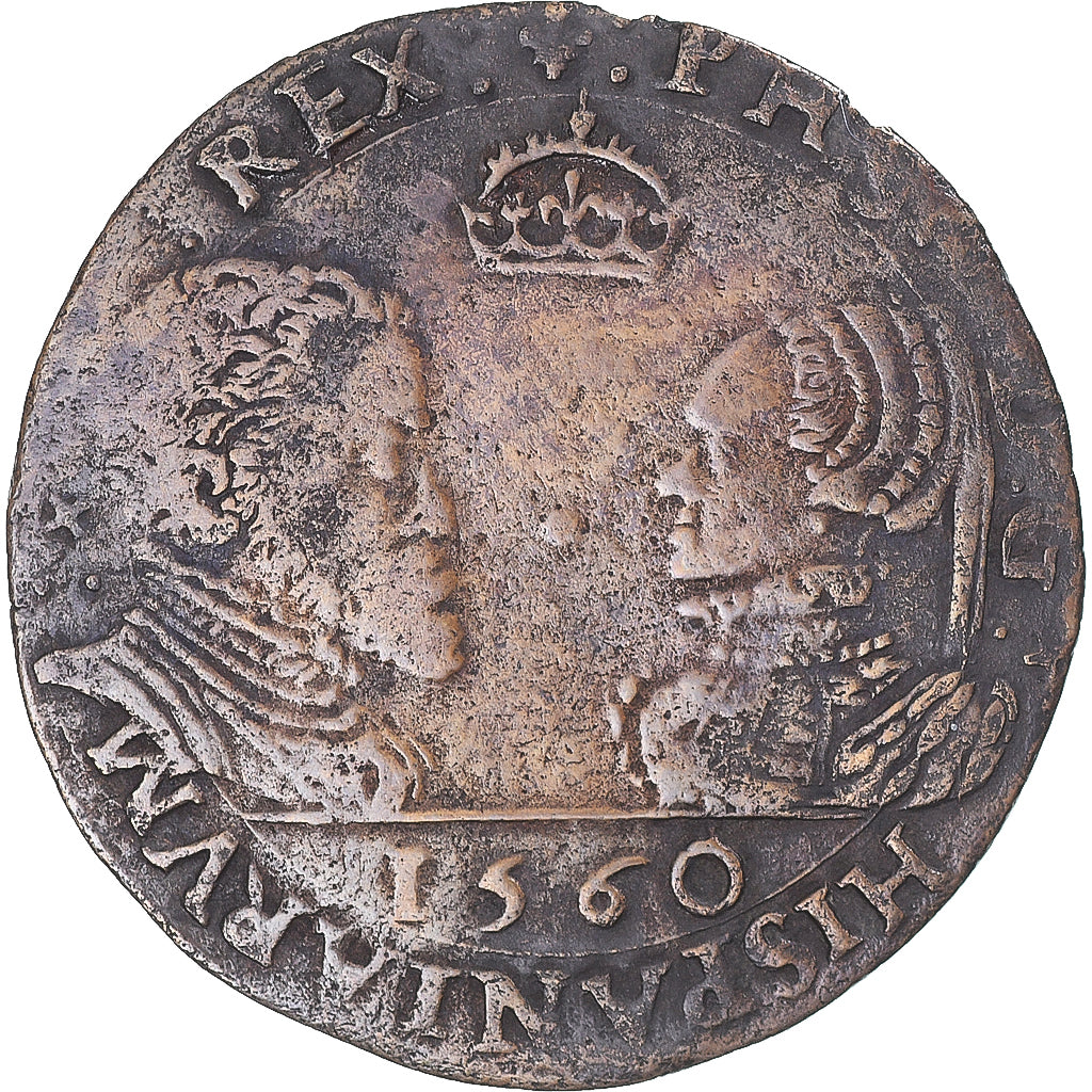 France, Token, Philippe II & Marie, Chambre des comptes à Lille, 1557-1560