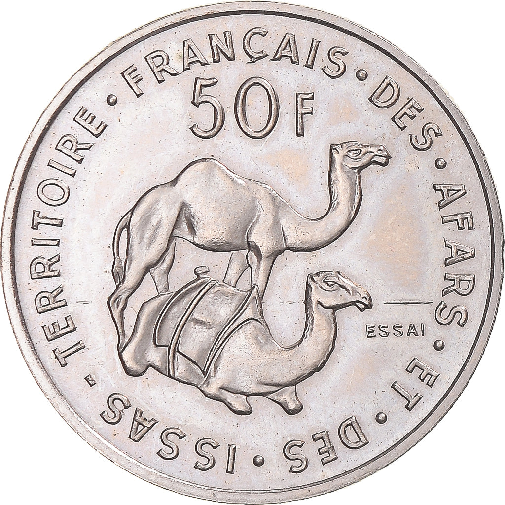 Coin, FRENCH AFARS & ISSAS, 50 Francs, 1970, Paris, ESSAI, MS(63)
